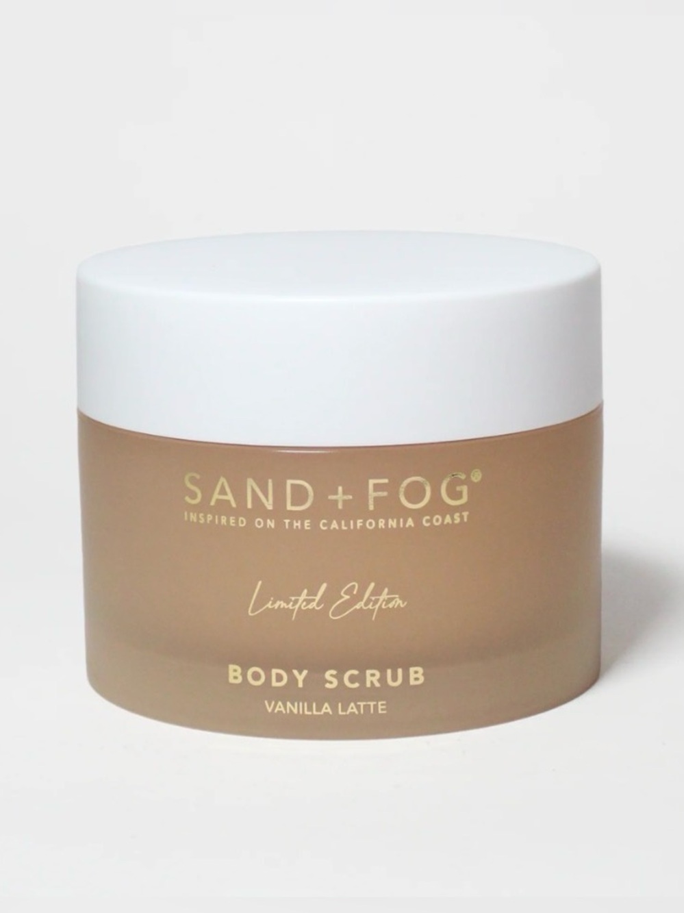 Sand + Fog Vanilla Latte Body Scrub- limited edition, gourmand, gentle exfoliant